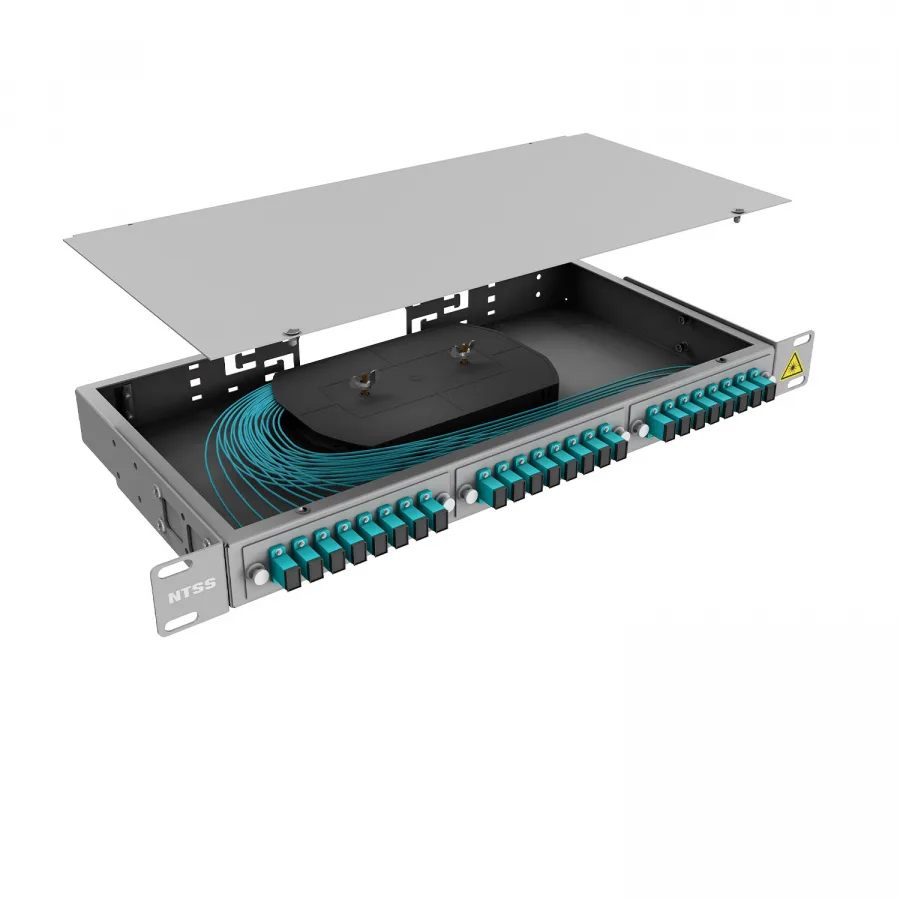 Кросс 19" NTSS PREMIUM, предсобранный 1U, 8 портов SC/UPC, 50/125 мкм OM3