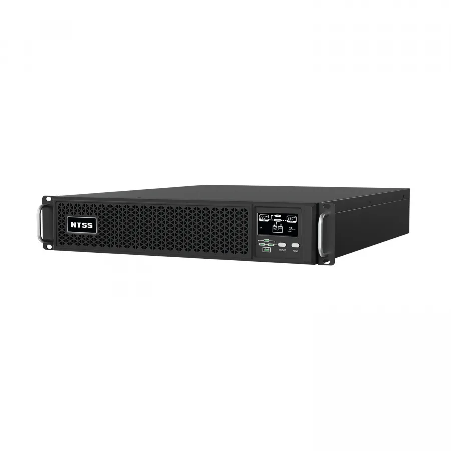 ИБП однофазный NTSS SRT 2 кВА без АКБ, выходные розетки 8 x IEC-320 C13 и 2 x IEC-320 C19, 2U универсальный