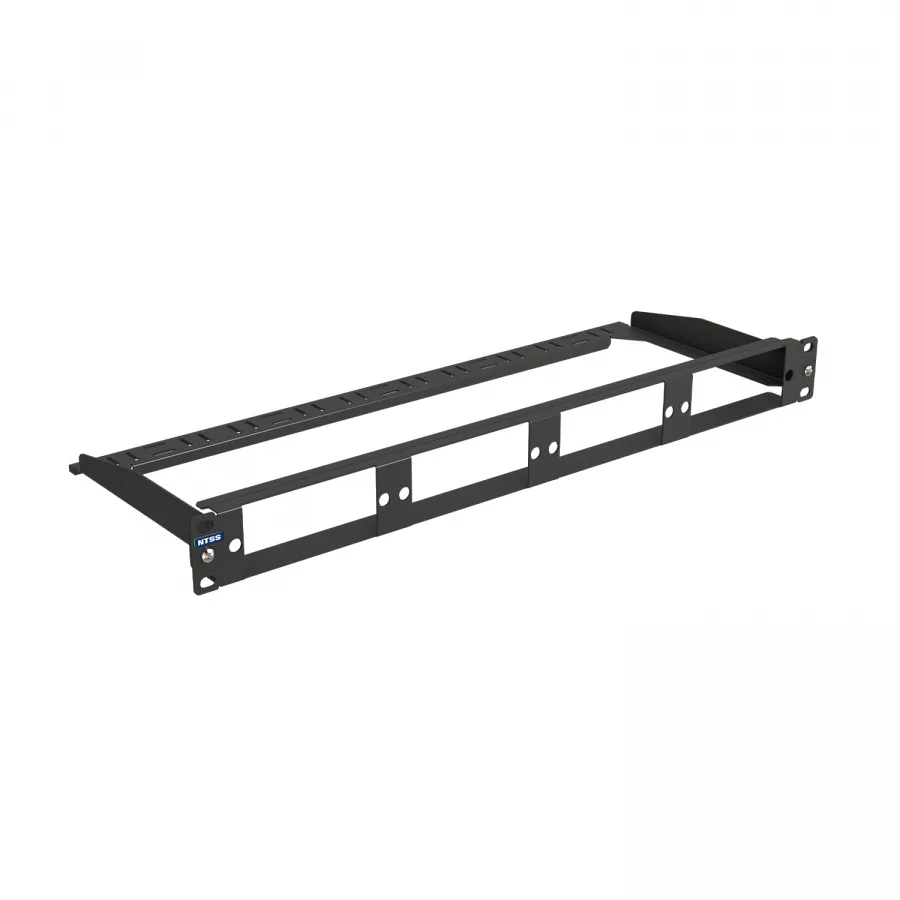 Наборная 19” патч-панель NTSS PREMIUM для 4 кассет MTP, 1U, черная