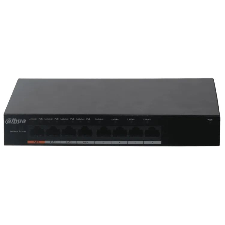 DH-PFS3008-8ET-60 8-портовый неуправляемый коммутатор с РоЕ Dahua