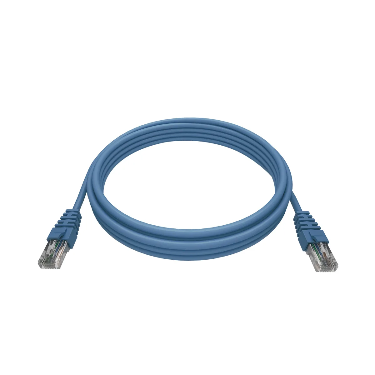 Патч-корд NTSS 2хRJ45/8P8C, T568B UTP 6 кат. литой 0.15 метра, LSZH, синий