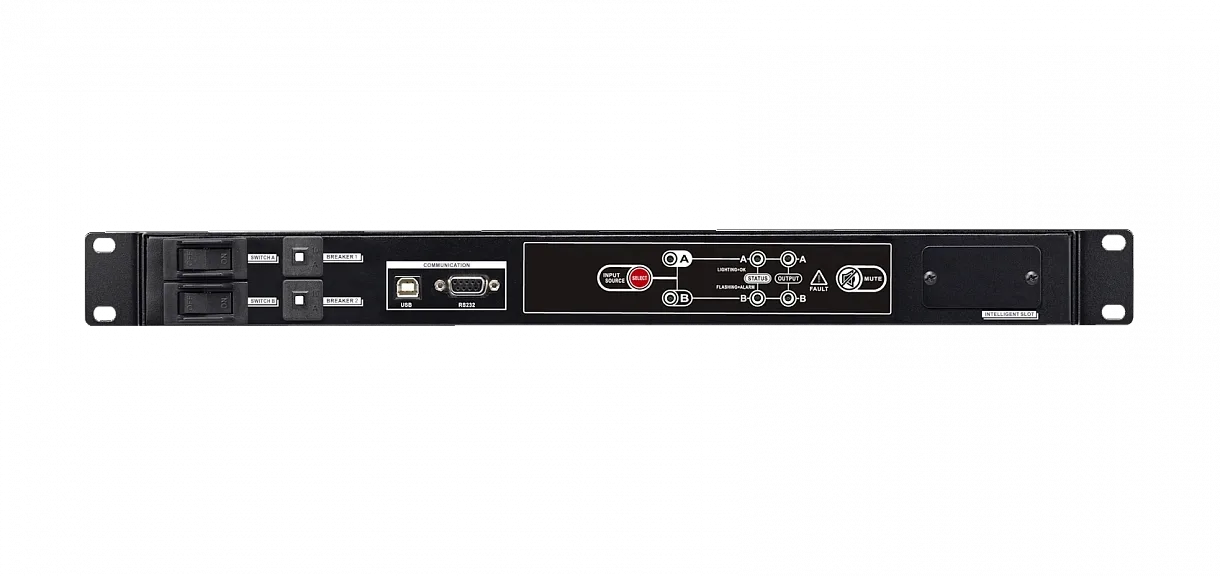 ATS -16A Автоматический переключатель вводов питания 2хIEC C13x4, IEC C19x1, 1U Stark Country