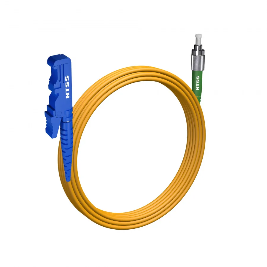 Шнур оптический NTSS spc E2000/UPC-FC/APC 9/125 3.0мм 10м LSZH (патч-корд)