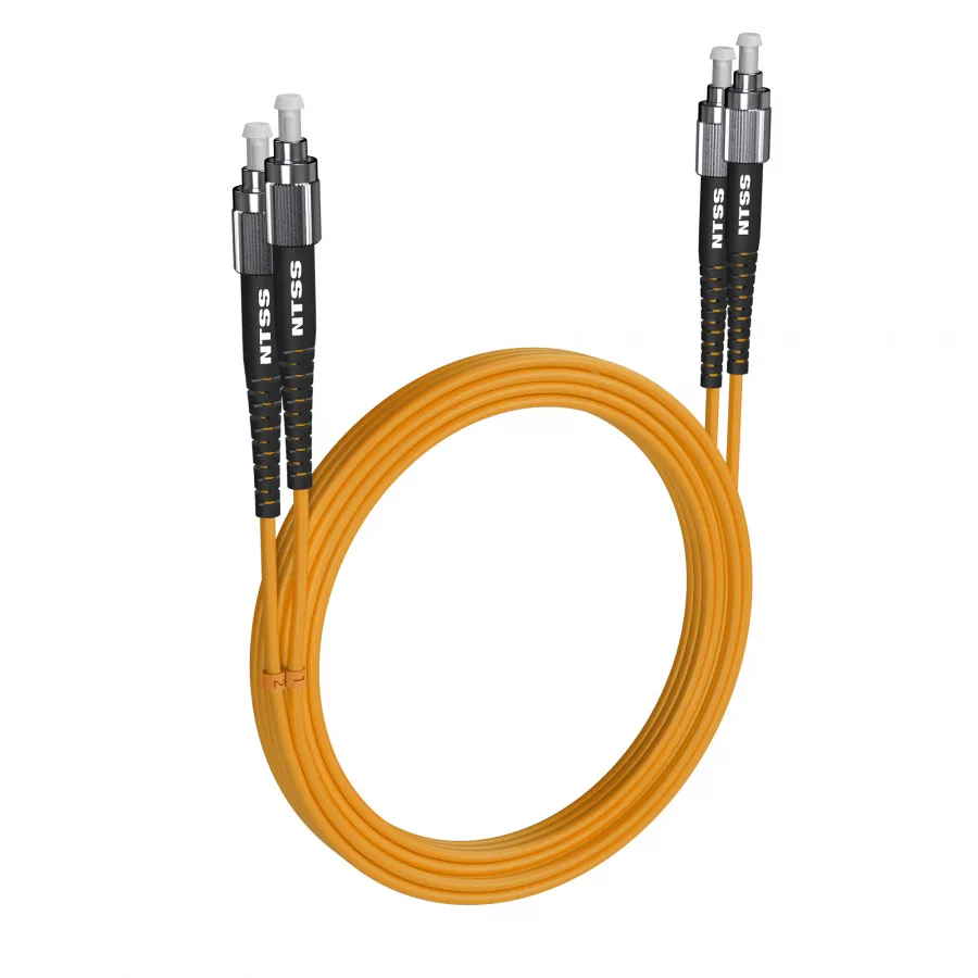 Шнур оптический NTSS PREMIUM dpc FC/UPC-FC/UPC 9/125 3.0мм 25м LSZH (патч-корд)