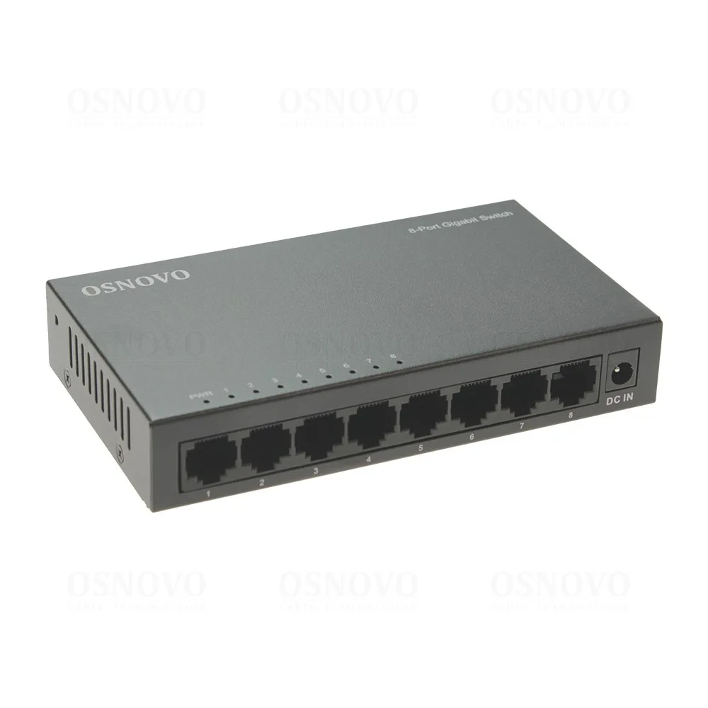 SW-8G Неуправляемый коммутатор Gigabit Ethernet на 8 портов OSNOVO