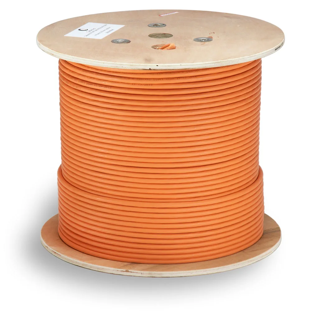 Кабель Cabeus F/UTP, 4 пары, Cat.6, 23AWG, медь, внутренний, оранжевый, LSZH, нг(А)-HF, 305 м