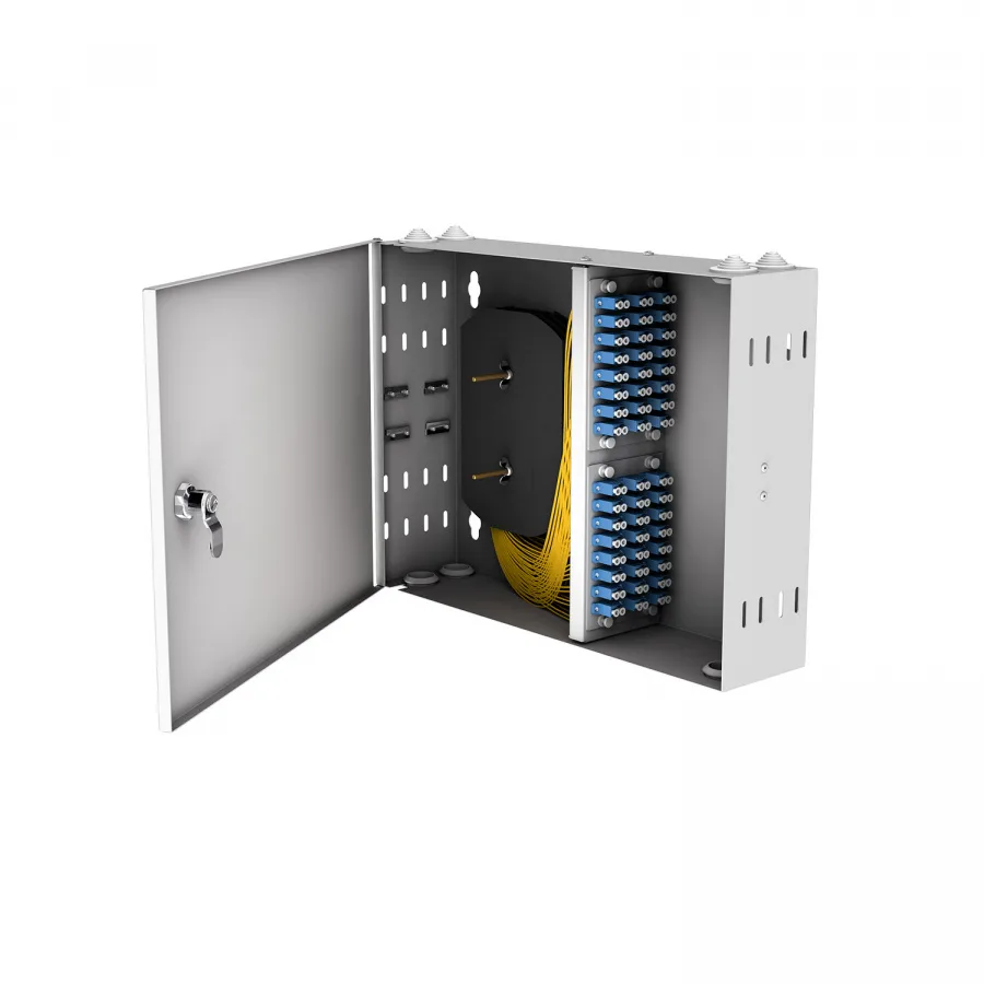 Кросс настенный NTSS PREMIUM, предсобранный, 24 порта LC/UPC duplex, 9/125 мкм