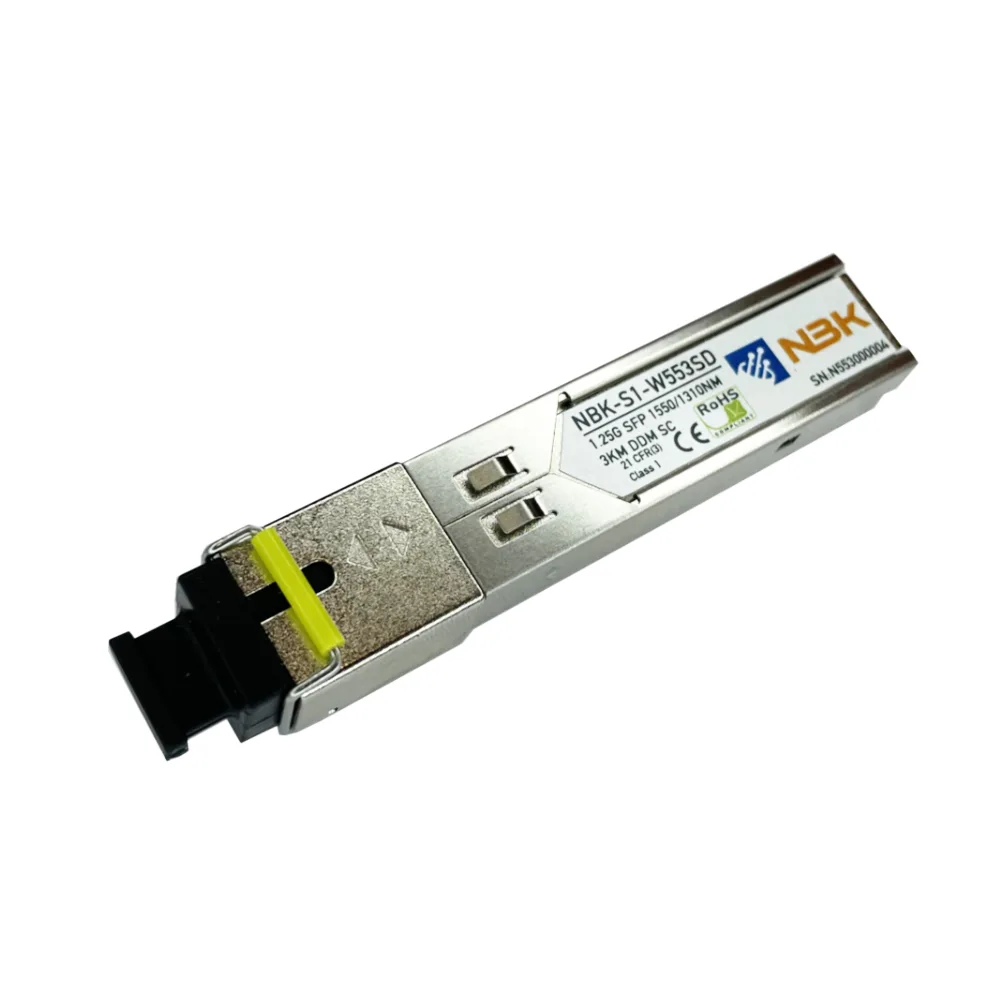 SFP модуль NBK NB-S1-W553SD 1.25G, WDM (3км, 1550nm, DDM)