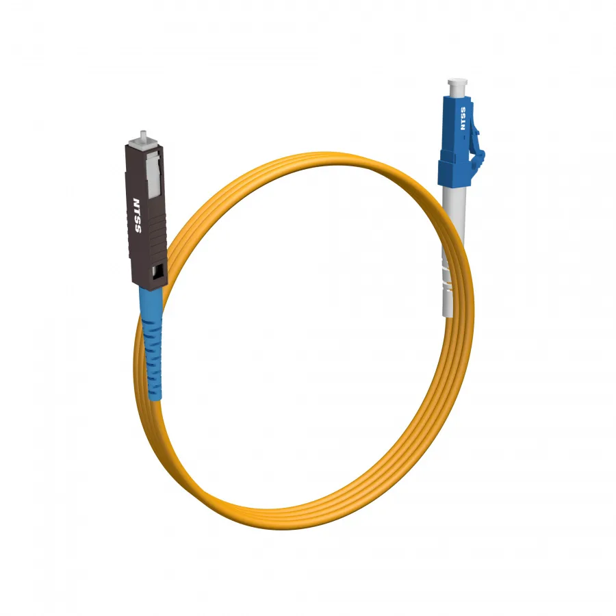 Шнур оптический NTSS spc MU/UPC-LC/UPC 9/125 2.0мм 2м LSZH (патч-корд)