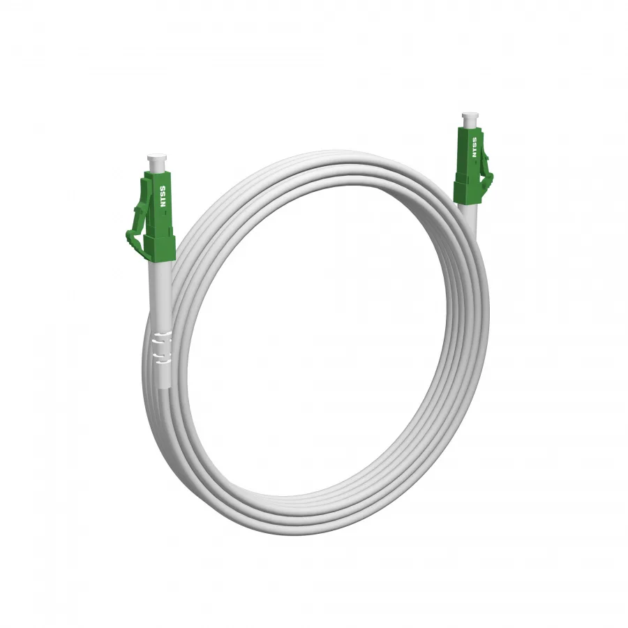 Шнур оптический NTSS spc LC/APC-LC/APC 9/125 G.657A1 3.0мм 9м LSZH (патч-корд)