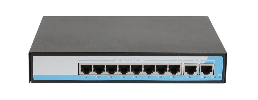 GL-SW-F005-08P Неуправляемый коммутатор PoE, 8*10/100 Мбит/с PoE (802.3af/at), 1-8 порт до 250 метров cat6, VLAN, 120Вт NIKOMAX