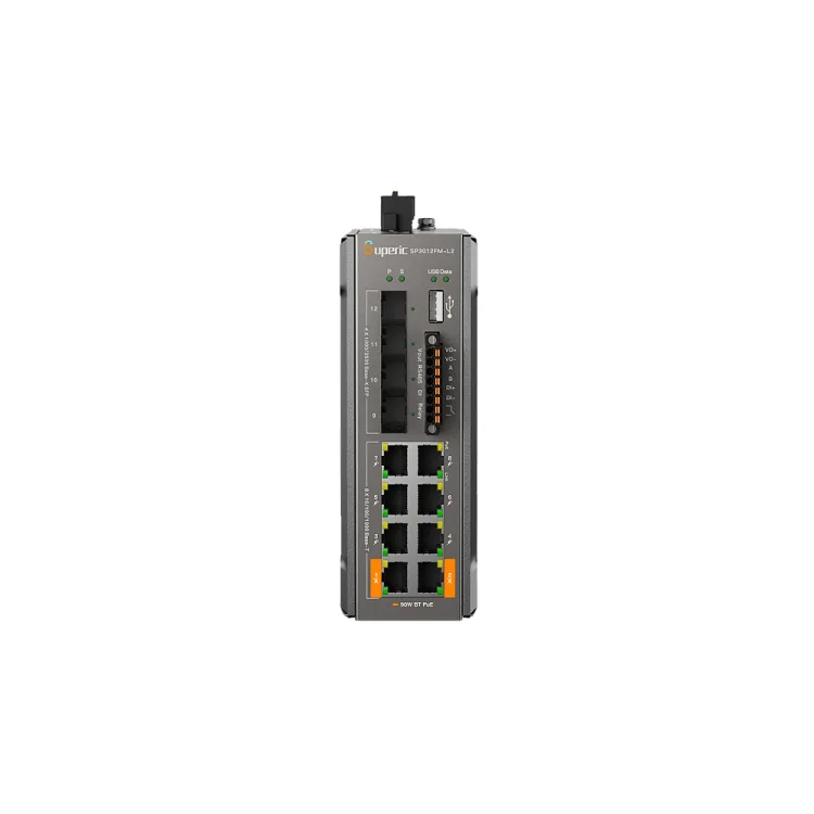 SP3012FM-L2 v3 Superic Промышленный управляемый коммутатор Wi-Tek