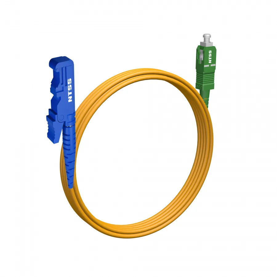Шнур оптический NTSS spc E2000/UPC-SC/APC 9/125 3.0мм 3м LSZH (патч-корд)