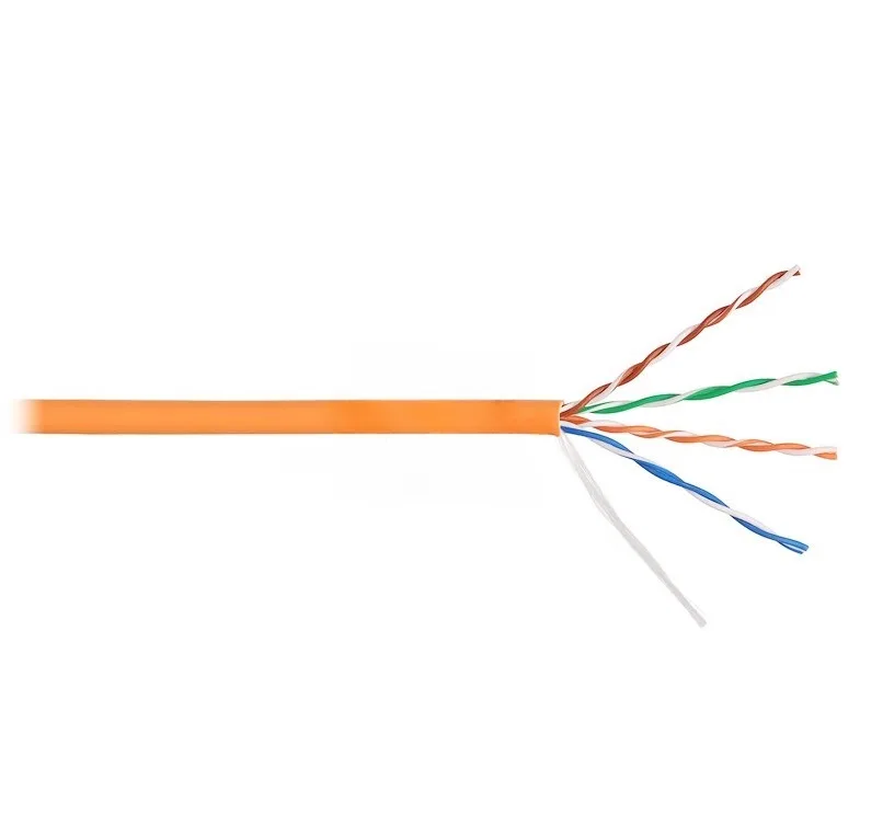 Кабель Ponway U/UTP 4 пары, Cat.5е, CU, LSZH, 0,48 жила, внутренний,оранжевый 305м