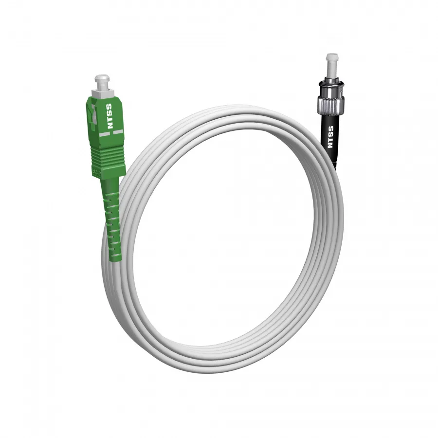 Шнур оптический NTSS PREMIUM spc SC/APC-ST/UPC 9/125 G.657A1 3.0мм 10м LSZH (патч-корд)