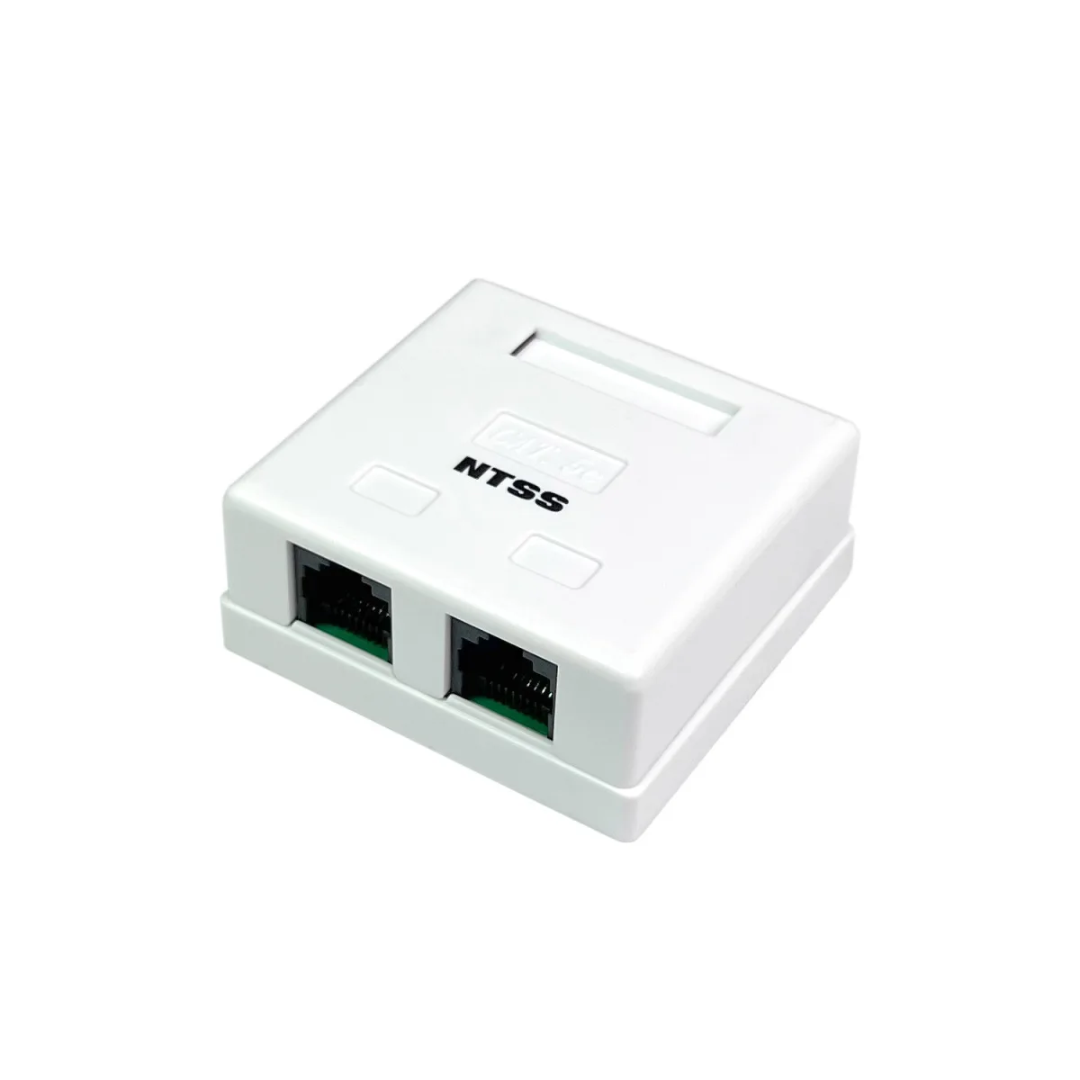 Компьютерная розетка NTSS PREMIUM настенная 2 порта RJ-45 UTP CAT6