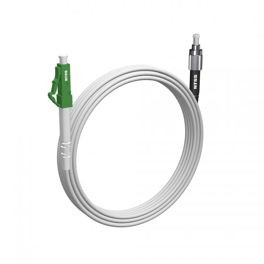 Шнур оптический NTSS spc LC/APC-FC/UPC G.657A2 9/125 3.0мм 7м LSZH (патч-корд)