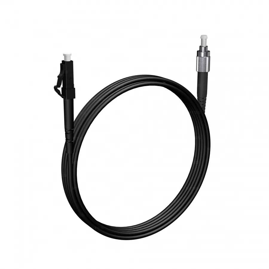 Шнур оптический NTSS PREMIUM spc LC/APC-FC/APC 9/125 3.0мм 3м черный LSZH (патч-корд)