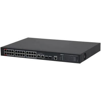 DH-S4228-24GT-360 24-портовый гигабитный управляемый коммутатор с PoE Dahua