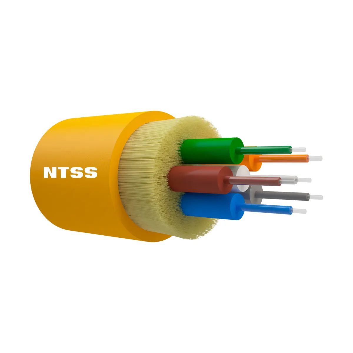 Оптический кабель внутренний NTSS PREMIUM 6 волокон OS2, 9/125, нг(A)-HFLTx, жёлтый