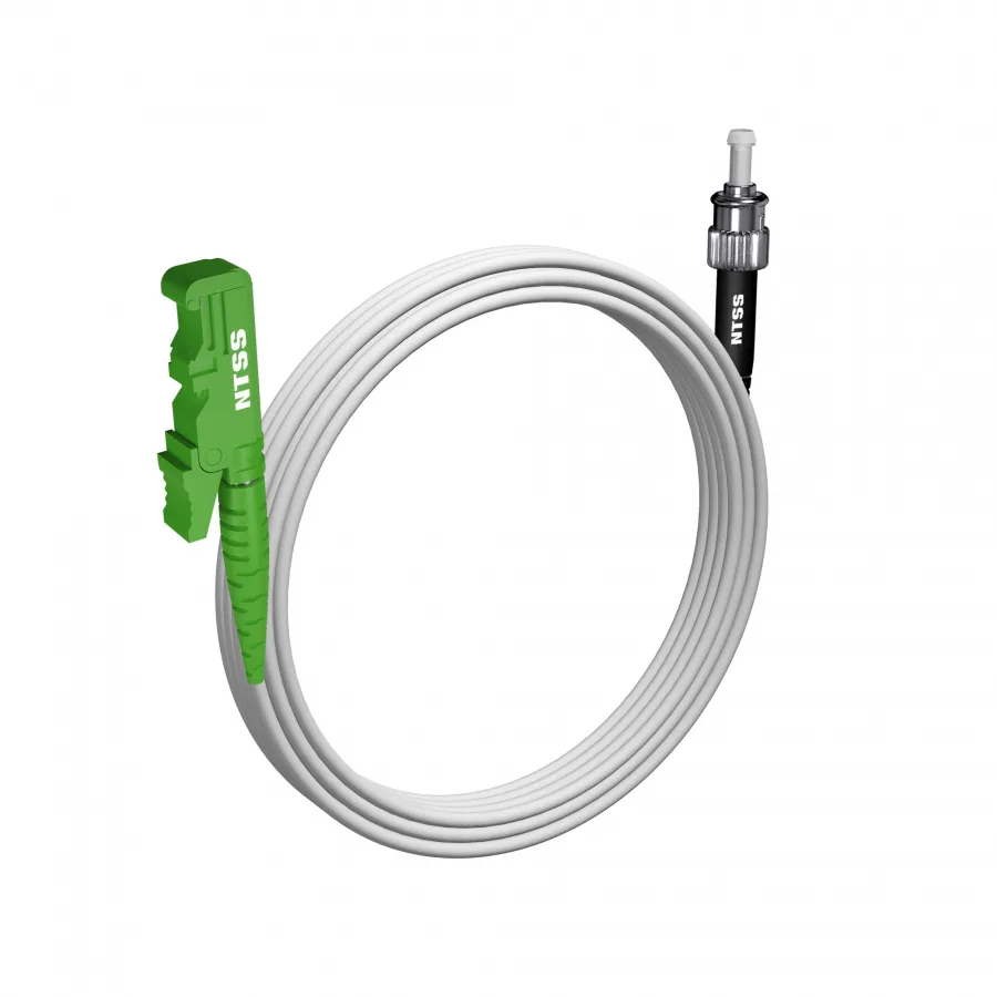 Шнур оптический NTSS spc E2000/APC-ST/UPC 9/125 G.657A1 3.0мм 5м LSZH (патч-корд)