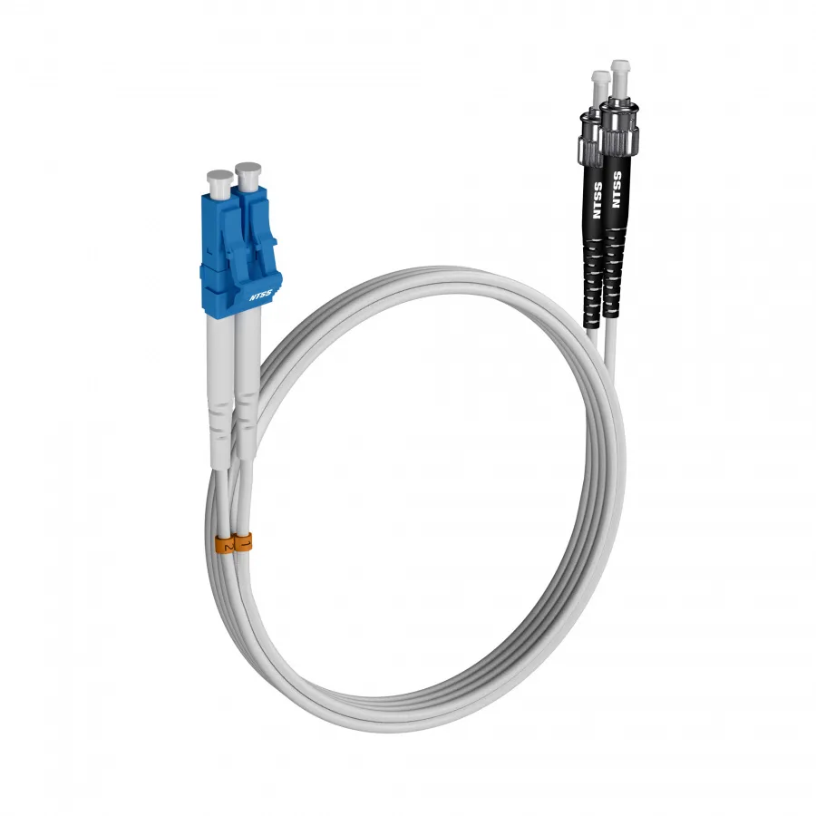 Шнур оптический NTSS dpc LC/UPC-ST/UPC 9/125 G.657A1 3.0мм 9м LSZH (патч-корд)