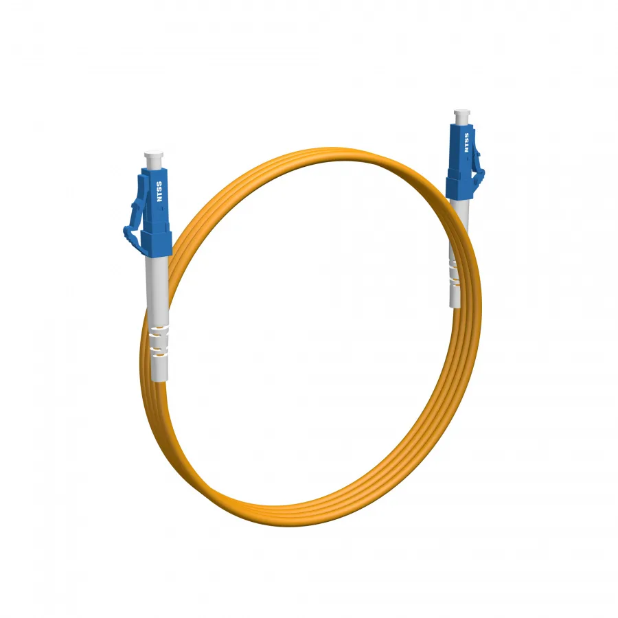 Армированный шнур оптический NTSS PREMIUM spc LC/UPC-LC/UPC 9/125 3.0мм 1м LSZH (патч-корд)