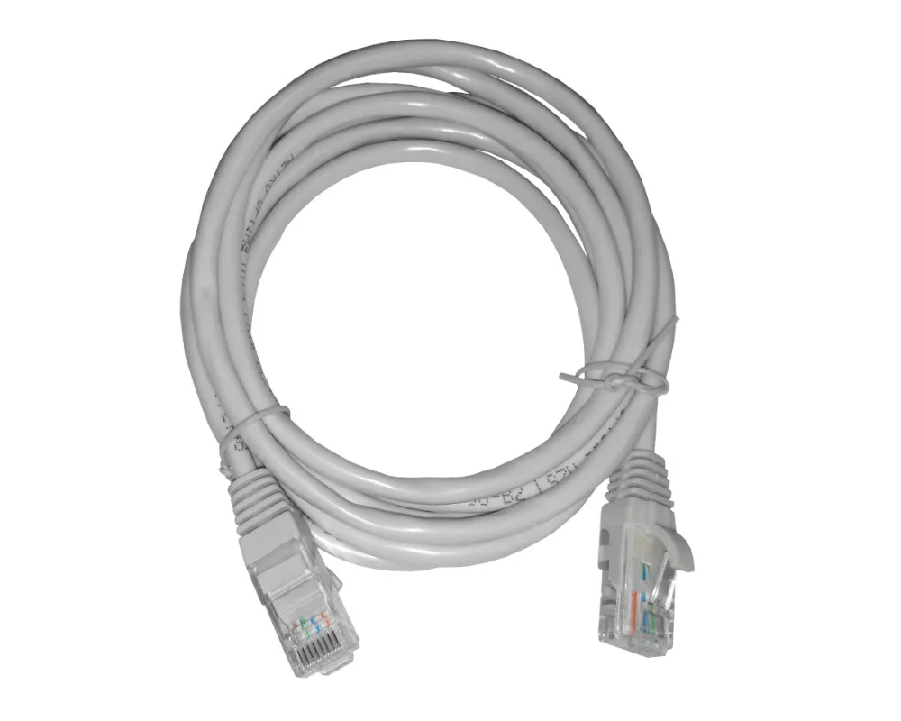 Патч-корд UTP4 cat 5e, 2,0м, BC, LSZH, серый, литой коннектор NETKO Optima