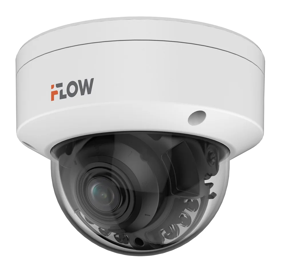 F-IC-2486CMS(4mm) (Аналог DS-2CD2187G2H-LISU(4mm)(eF)) 8Мп уличная купольная IP-камера с гибридной Smart подсветкой iFlow