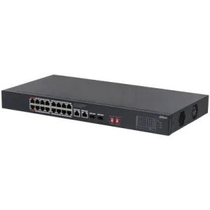 DH-S3220-16GT-190 16-портовый неуправляемый гигабитный коммутатор с PoE Dahua
