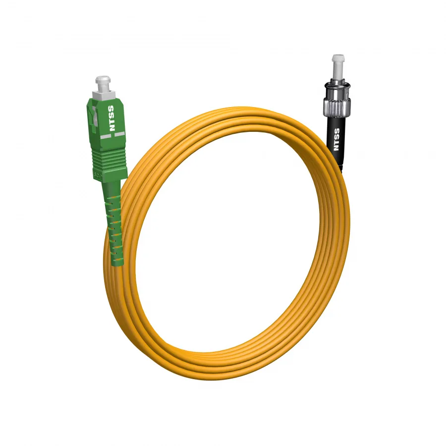 Шнур оптический NTSS spc SC/APC-ST/UPC 9/125 3.0мм 5м LSZH (патч-корд)