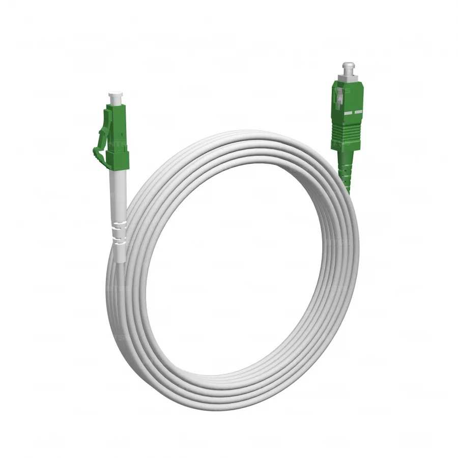 Шнур оптический NTSS spc LC/APC-SC/APC 9/125 G.657A1 3.0мм 15м LSZH (патч-корд)