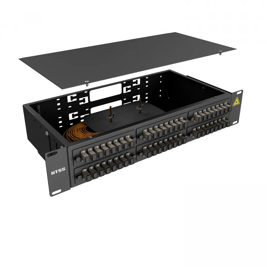 Кросс 19" NTSS PREMIUM, предсобранный 2U, 32 порта SC/UPC, 62.5/125 мкм, черный