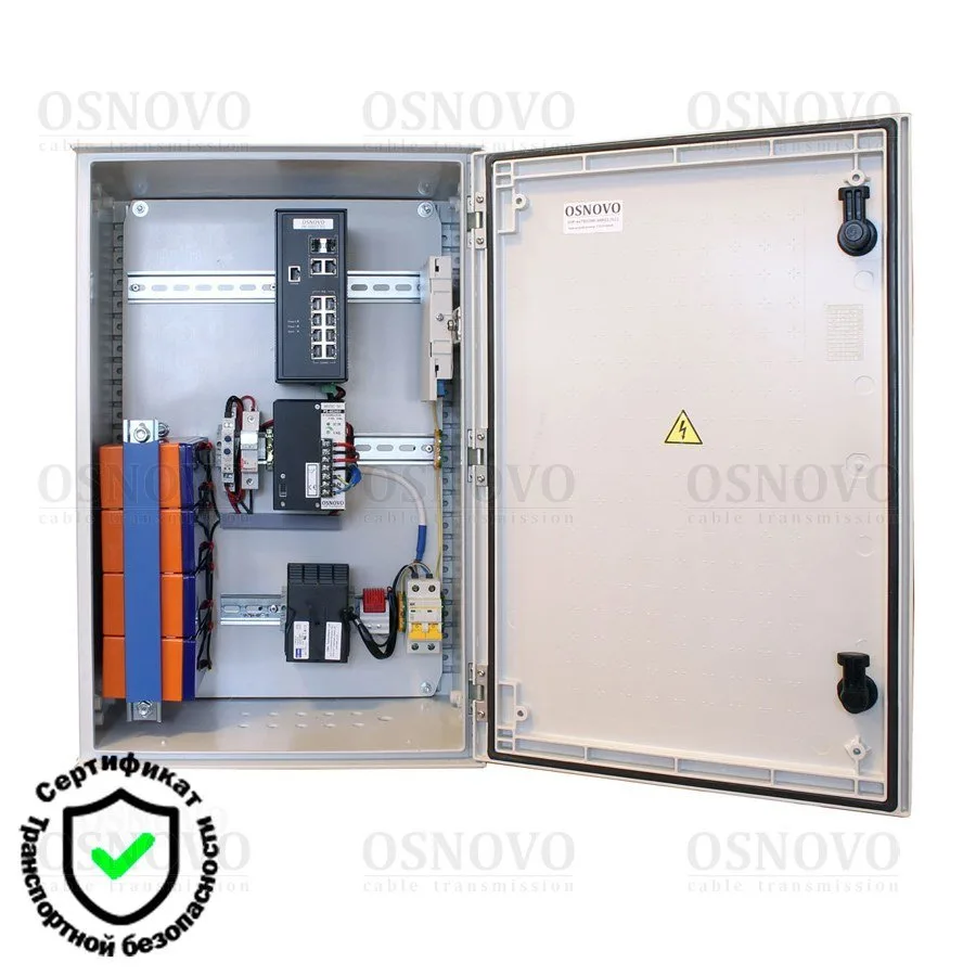 OSP-46TB1(SW-80822/ILR) Уличный управляемый коммутатор с термостабилизацией и резервным питанием OSNOVO
