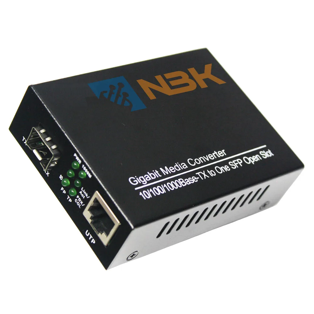 Медиаконвертер NBK NB-1000-SFP 10/100/1000Base-TX/1000Base-FX, без SFP модуля