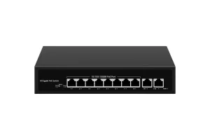 GL-SW-G007-08PL Неуправляемый коммутатор PoE, 8*10/100/1000 Мбит/с PoE (802.3af/at), 7-8 порт до 250 метров cat6, 120Вт NIKOMAX