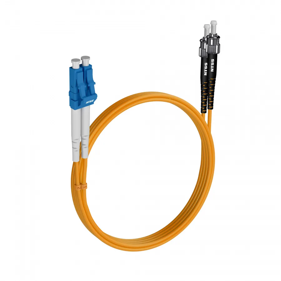 Шнур оптический NTSS dpc LC/UPC-ST/UPC 9/125 2.0мм 1м LSZH (патч-корд)