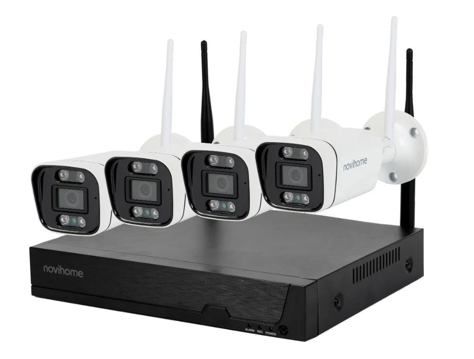 Mizar 4-2 v.4526 комплект WI-FI видеонаблюдения на 4 IP камеры 2 Mp.Novihome