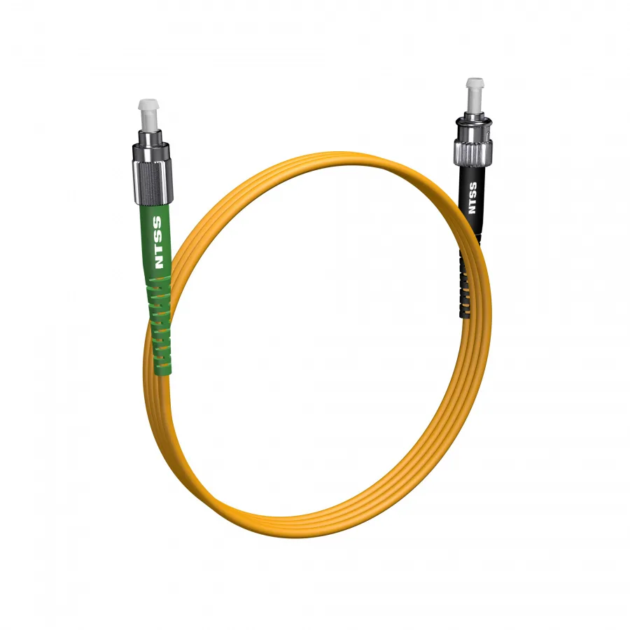 Шнур оптический NTSS spc FC/APC-ST/UPC 9/125 3.0мм 2м LSZH (патч-корд)