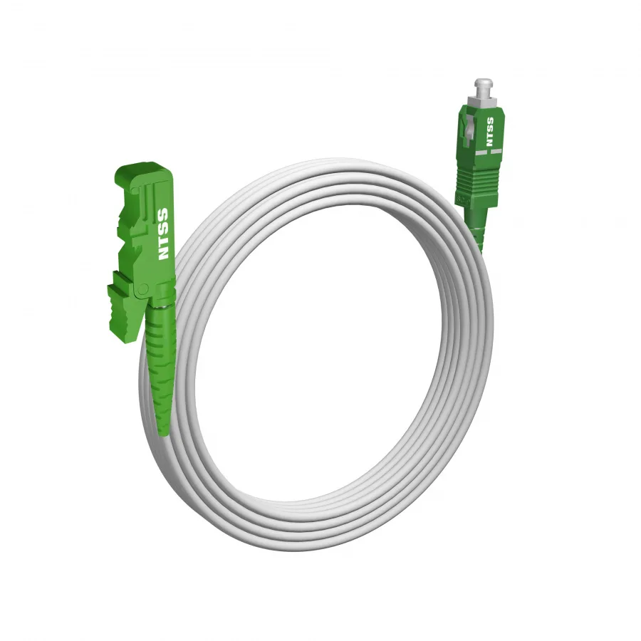 Шнур оптический NTSS spc E2000/APC-SC/APC 9/125 G.657A1 3.0мм 20м LSZH (патч-корд)