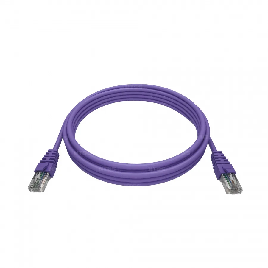 Патч-корд NTSS PREMIUM 2xRJ45/8P8C, T568B UTP 28 AWG CAT6 LSZH 3 метра, лиловый