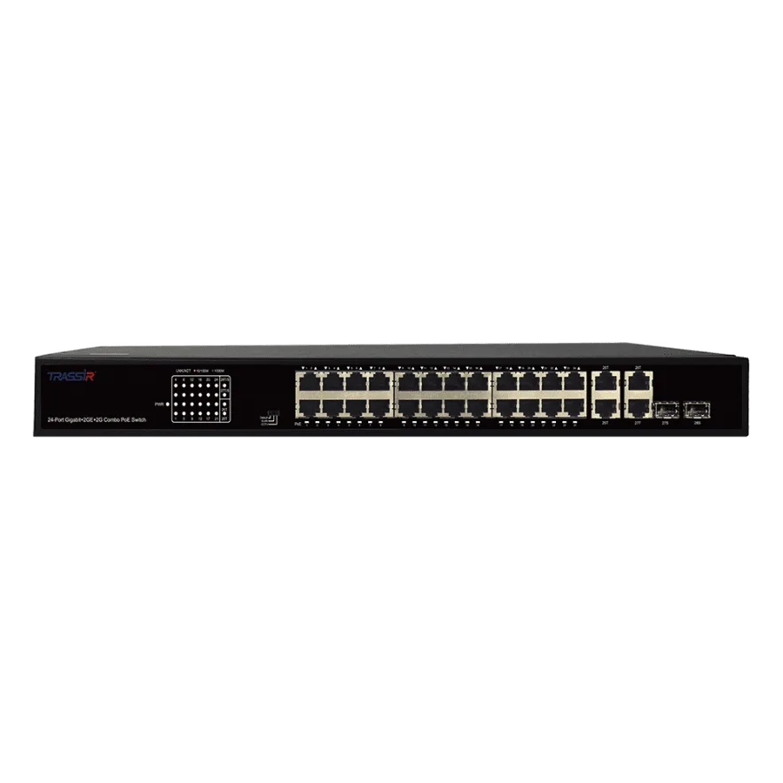 TR-NS14282С-370-24POE Неуправляемый коммутатор TRASSIR