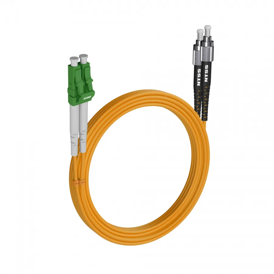 Шнур оптический NTSS dpc LC/АРС-FC/UРС 9/125 3.0мм 25м LSZH (патч-корд)