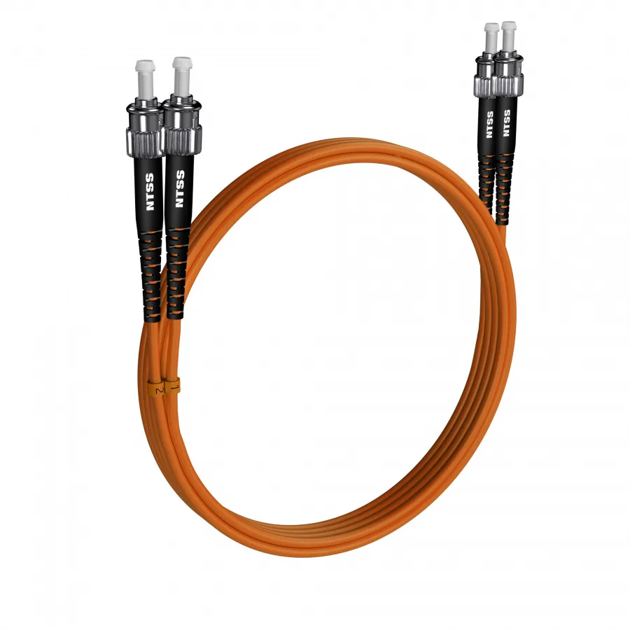 Шнур оптический NTSS dpc ST/UPC-ST/UPC 62.5/125 2.0мм 8м LSZH (патч-корд)