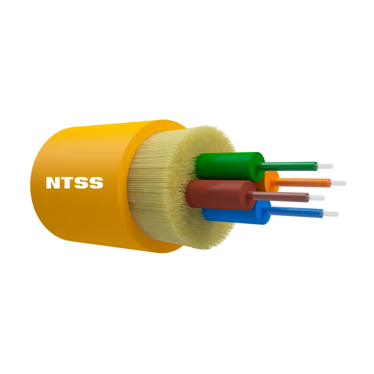 Оптический кабель внутренний NTSS PREMIUM 4 волокна OS2, 9/125, LSZH(нг(A)-HF), жёлтый