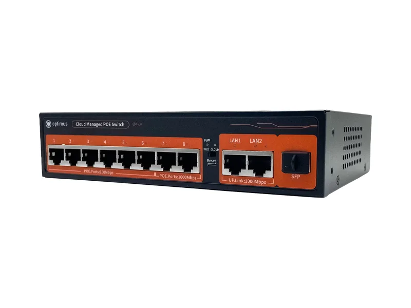 U1IC-6F2G/2G/1S 11-ти Портовый PoE коммутатор Optimus