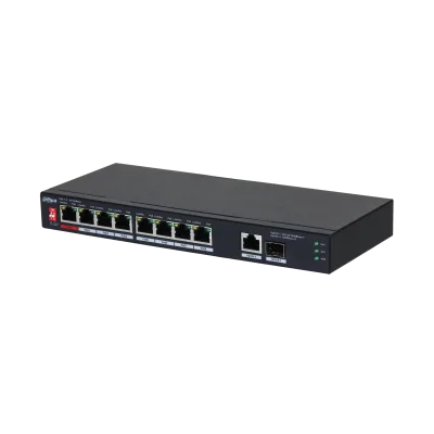 DH-PFS3110-8ET1GT1GF-96 8-портовый неуправляемый коммутатор с РОЕ Dahua