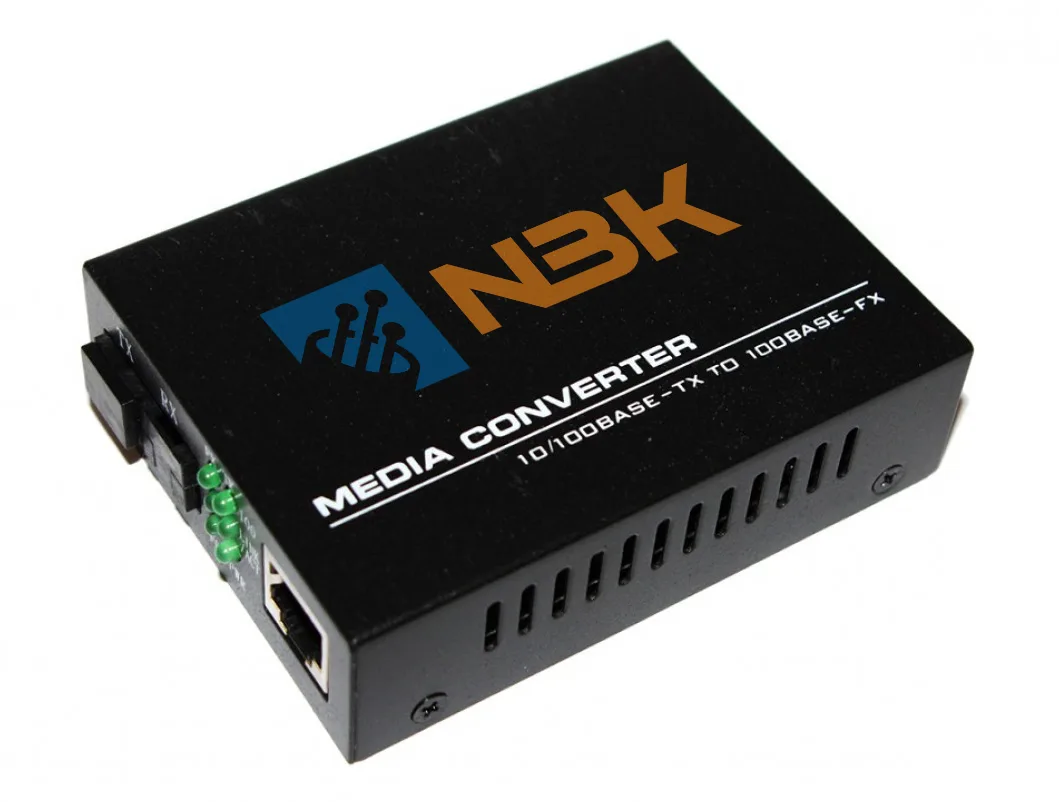 Медиаконвертер NBK NB-120B, 10/100M, WDM 1550/1310нм, SM, 20км, разъем SC