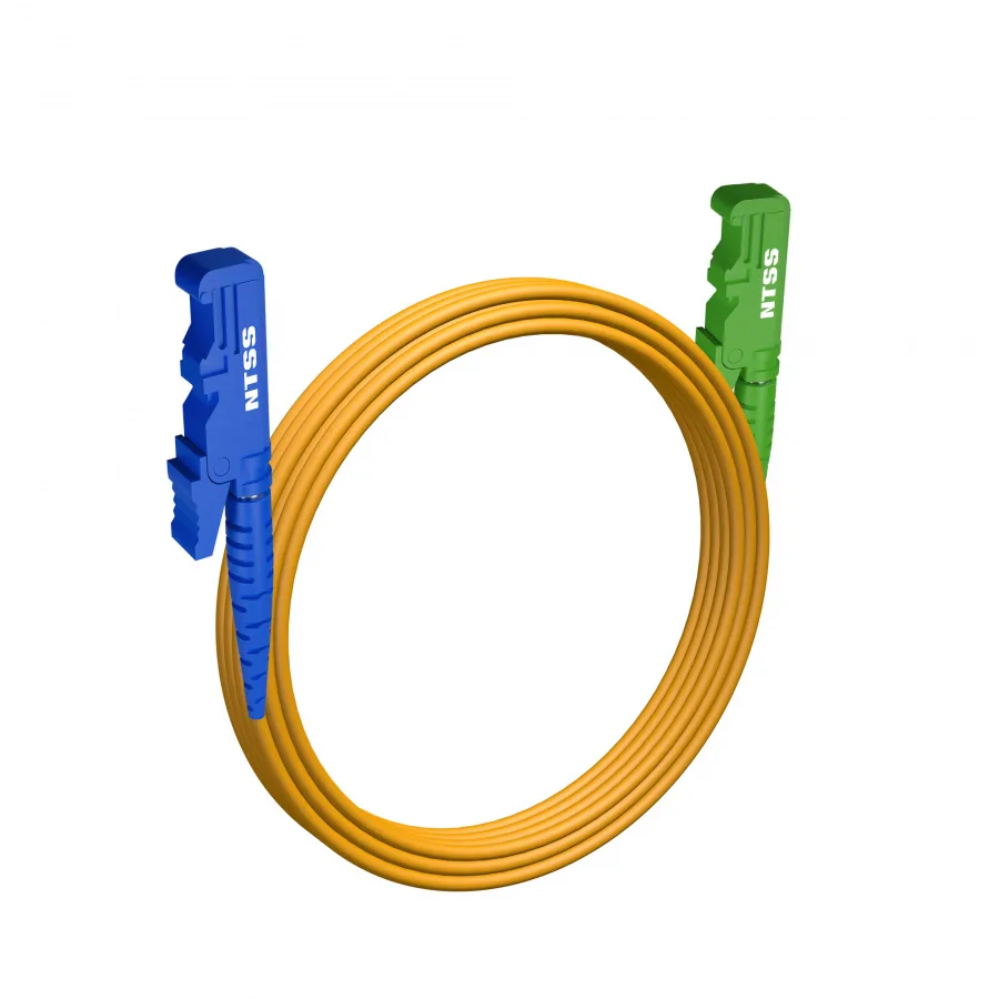 Шнур оптический NTSS spc E2000/UPC-E2000/APC 9/125 3.0мм 5м LSZH (патч-корд)