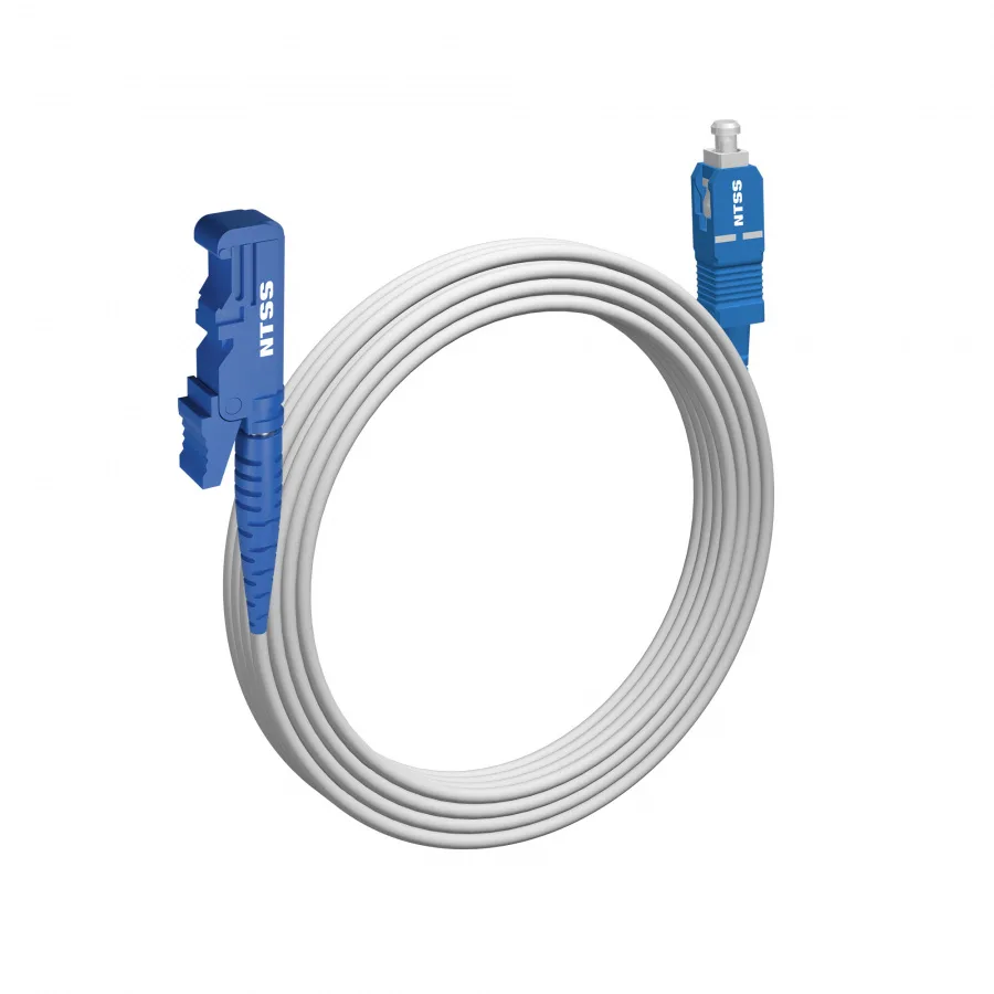 Шнур оптический NTSS spc E2000/UPC-SC/UPC 9/125 G.657A1 3.0мм 15м LSZH (патч-корд)
